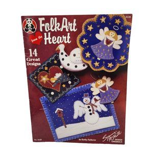 Folk Art From the Heart 14 Designs From Suzanne McNeill #3125 Vintage 1995